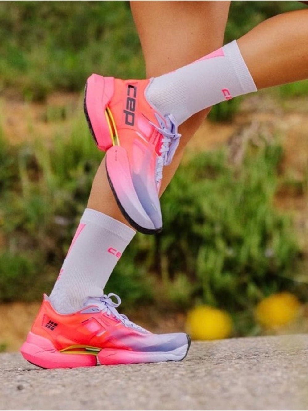CEP Running Shoes — Pink Purple Omnispeed Women’s Trainer (including socks)